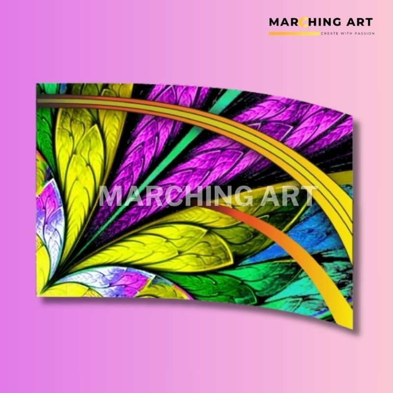 Bendera Print Flag Color Guard Marchingband / Drumband