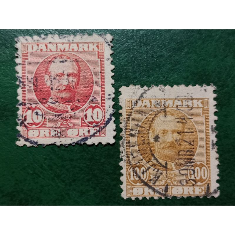

Prangko Denmark 2 Pcs King Frederick VIII Tahun 1907 Used