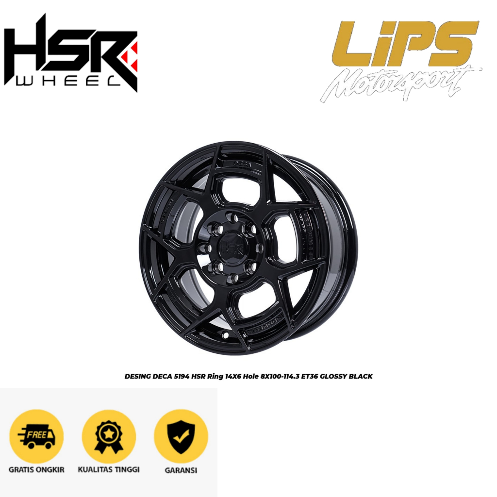 Velg mobil avanza,xenia,grand livina,kijang,lancer,avega,swift,brio hsr desing deca ring 14