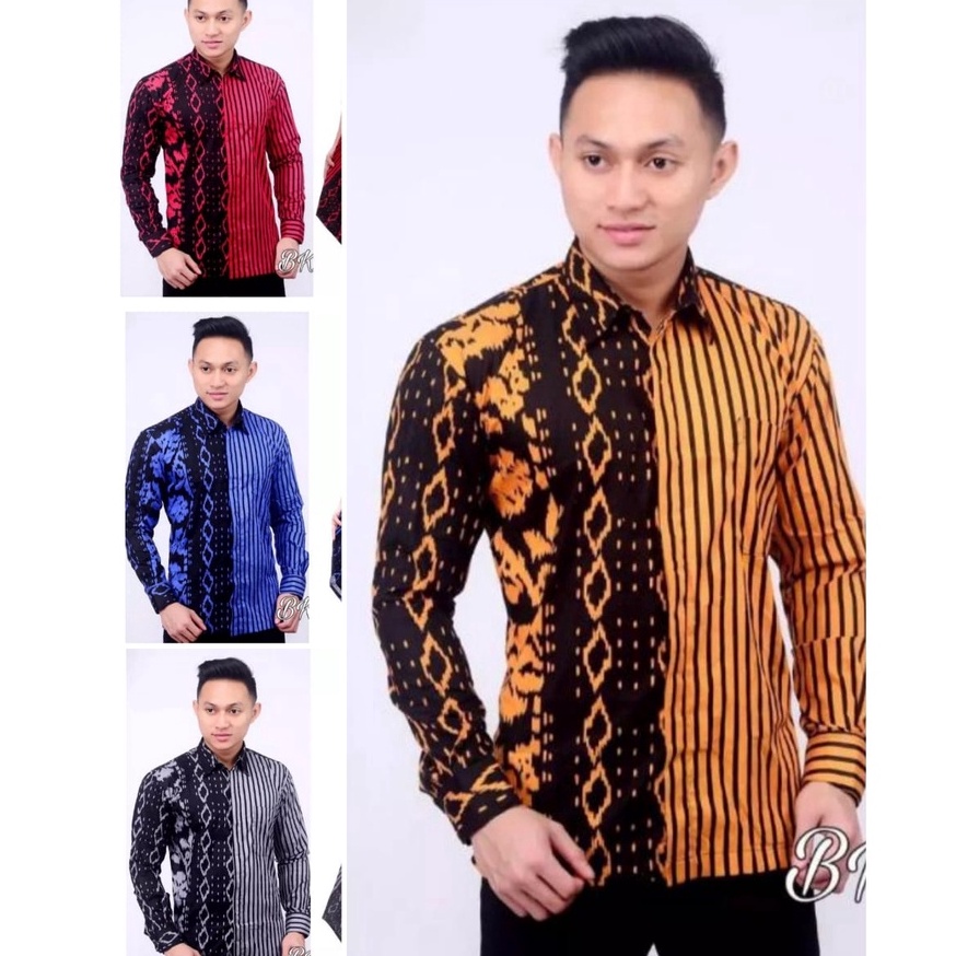 COD batik pria  batik pria lengan panjang  kemeja batik pria  batik pria modern
