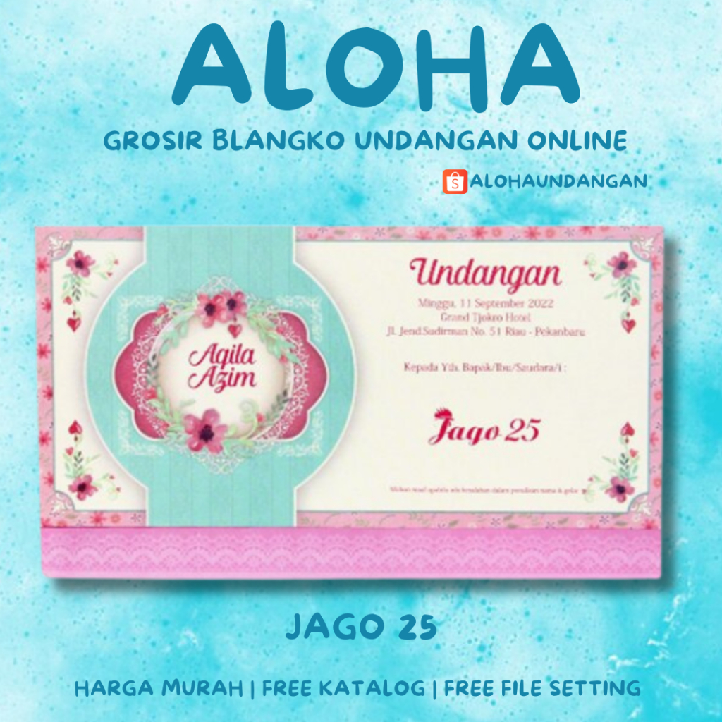 BLANGKO UNDANGAN JAGO 25 | Blangko Undangan kosong | Kertas Undangan Kosong | Undangan Murah | Blang