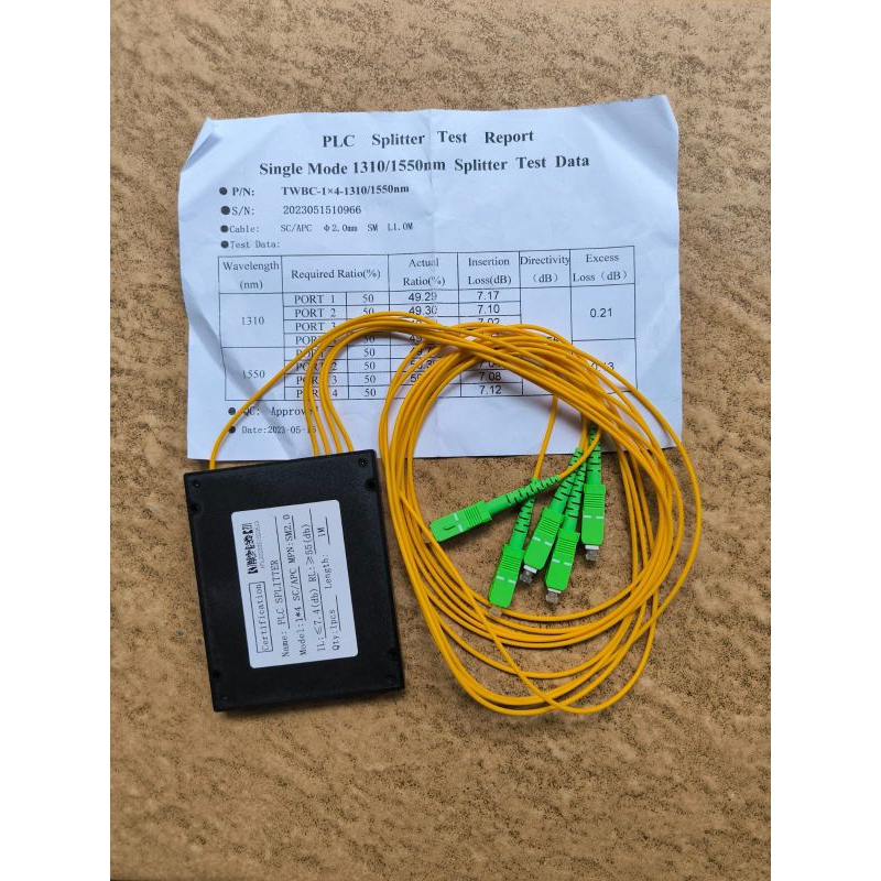 Splitter 1-4 modular SC/apc
