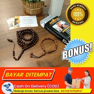 TERBARU Tasbih Kayu Kaukah Asli Mesir 8 mm-Tasbih 99 Butir Kayu Kokka - Penambah Stamina - Bisa COD