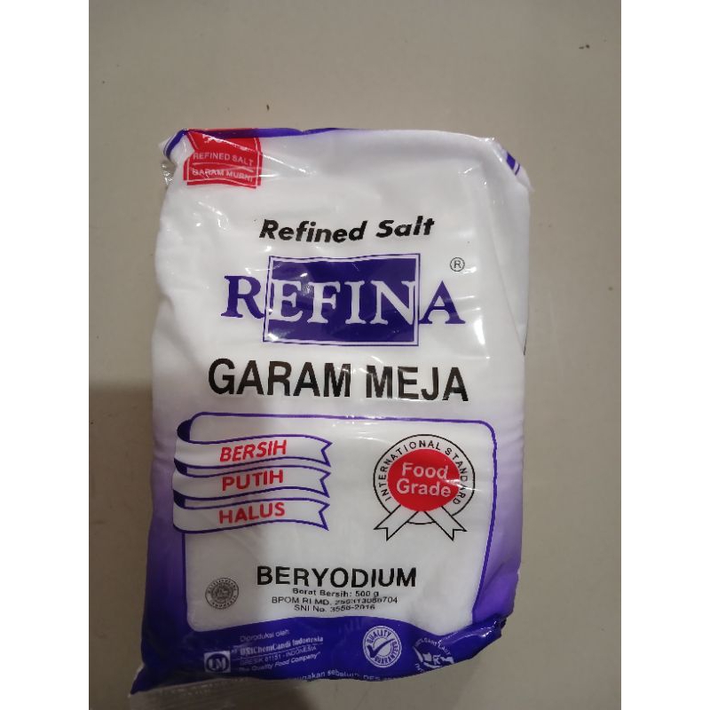 

Garam halus refina 500 gram