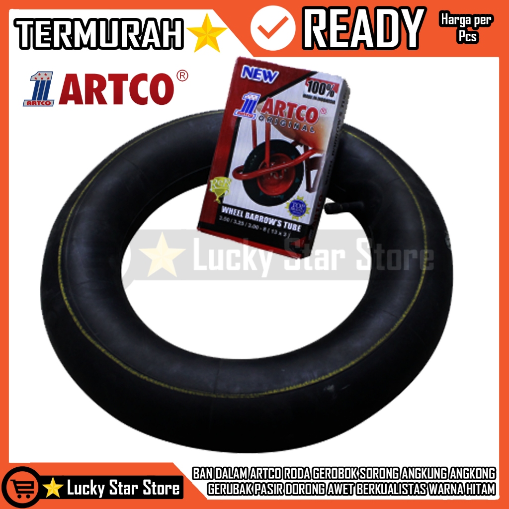 BAN DALAM ARTCO RODA GEROBOK SORONG ANGKUNG ANGKONG GERUBAK PASIR DORONG AWET BERKUALISTAS WARNA HIT