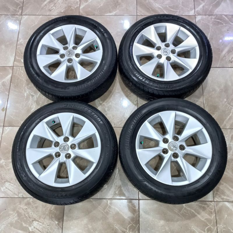 VELG ORIGINAL ALPHARD R17 PCD 5X114'3 + BAN 215/60 R17 BRIDGESTONE