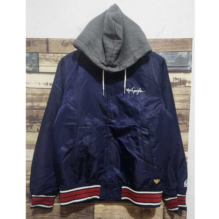 Mark Gonzales Skategang Varsity Hoodie Jacket Navy ( Size M )