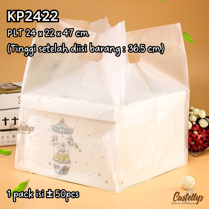 

Kantongan Plastik Polos Doff KP2422 utk Kotak Kue Cake Goodie Bag Hampers dll