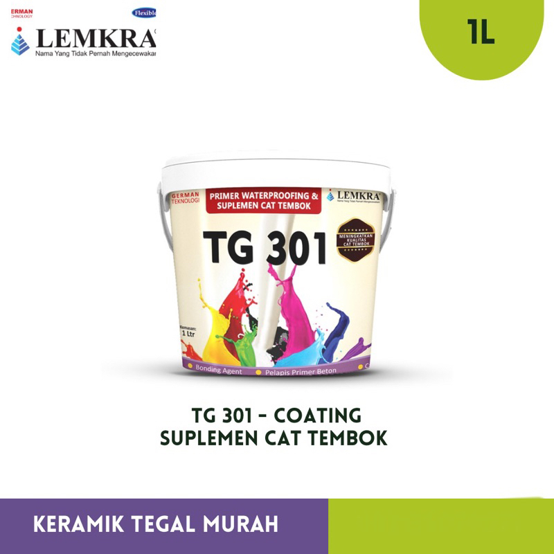 Lemkra TG 301 - Suplemen Cat Tembok 1 L