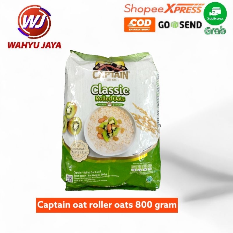 

captain oat rolled oats 800 gram