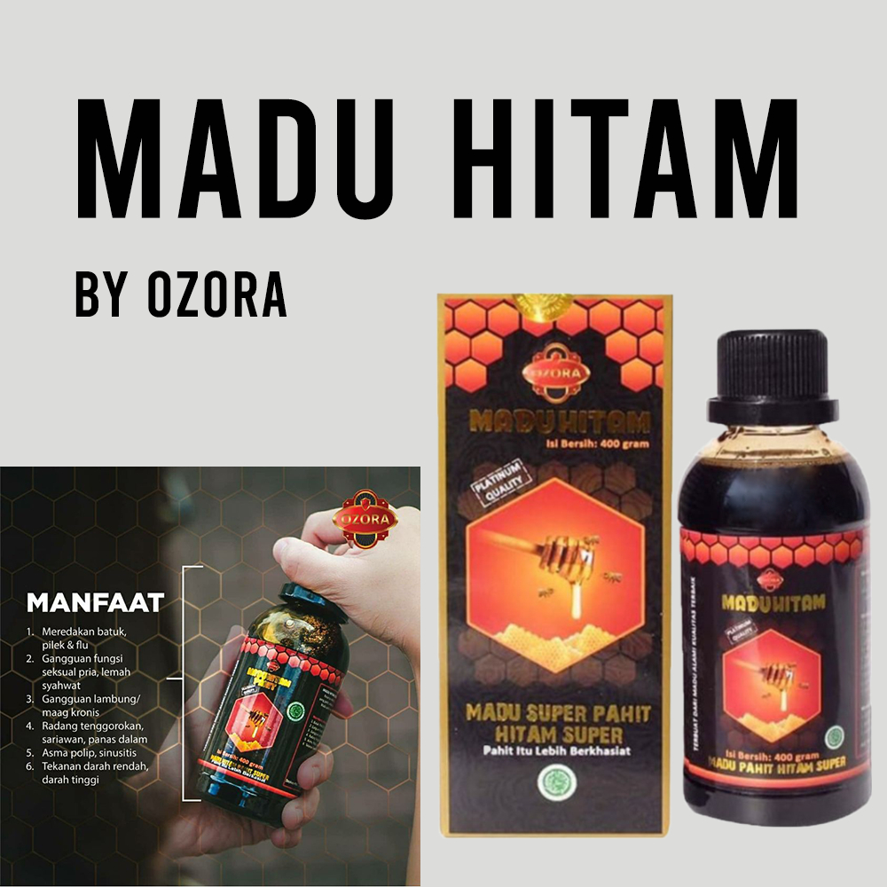 

Madu Hitam Pahit Ozora 400 gr / Madu Kesehatan Penambah Stamina