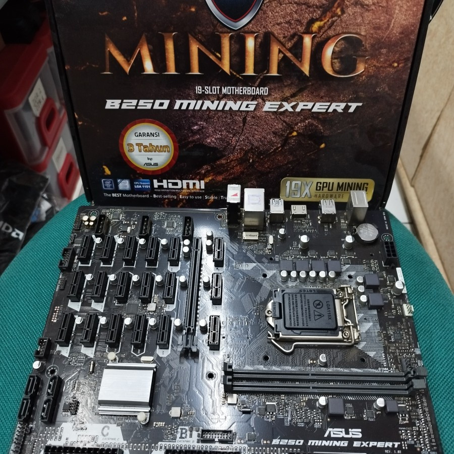MAINBOARD ASUS B250 MINING EXPERT 19X GPU MINING