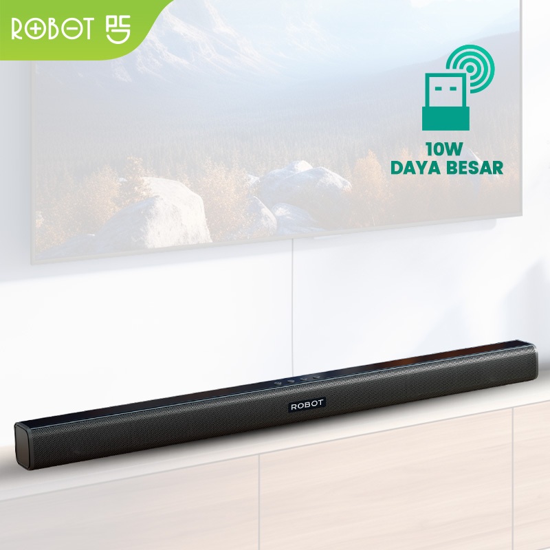 ROBOT Soundbar Speaker TV RB590 Wireless 5.3 Home Theater Dual Connection Ultra-compact Design Garan