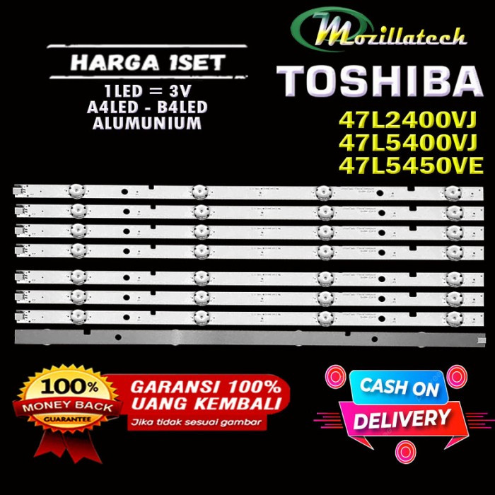 BACKLIGHT TOSHIBA 47L2400VJ 47L5400VJ 47L5450VE 47L2400 47L5400 47L545
