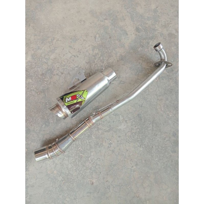 knalpot msx racing original costum proliner buat motor Vega Jupiter Z1 Revo kharisma grand smash Sho