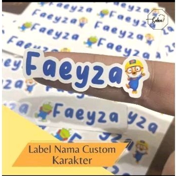 

Stiker Custom Nama Karakter 60pcs