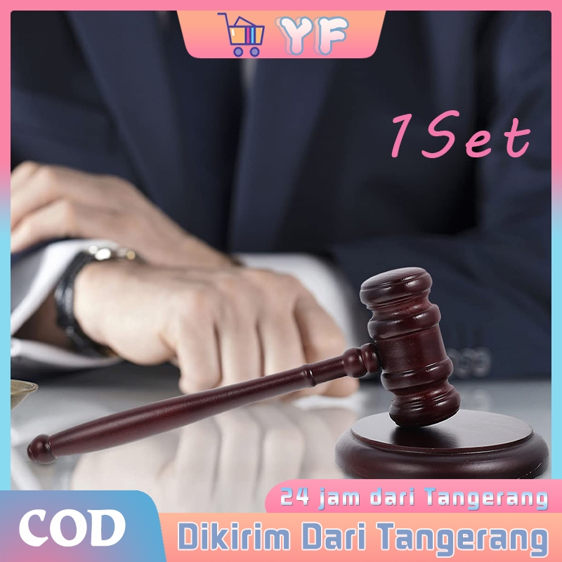 

1 Set Palu Hakim Palu Rapat Palu Sidang Kayu Palu Dudukan