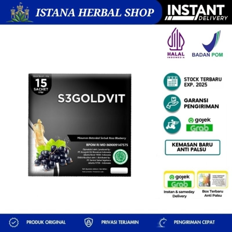 S3 Goldvit  | S3 Goldvit Stemcell & Gingseng (original )15 sachet