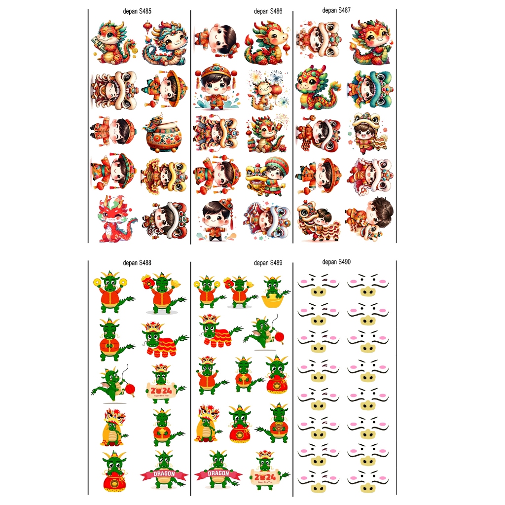 

Edible Stamp Stiker Makanan Edible Stiker Edible Image Edible Print Sticker Makanan Imlek CNY Bisa Dimakan