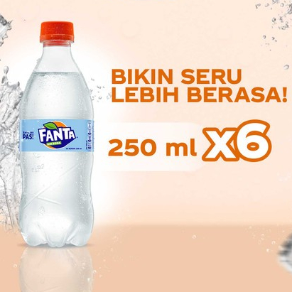 

Fanta Minuman Air Bersoda Soda Water 250ml x 6Btl