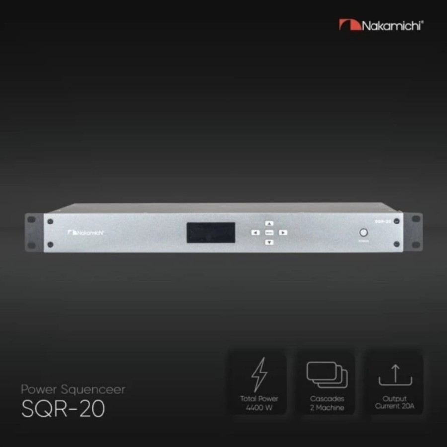 Nakamichi SQR20 Power Sequencer 8 Channel 4400W Rack Mount