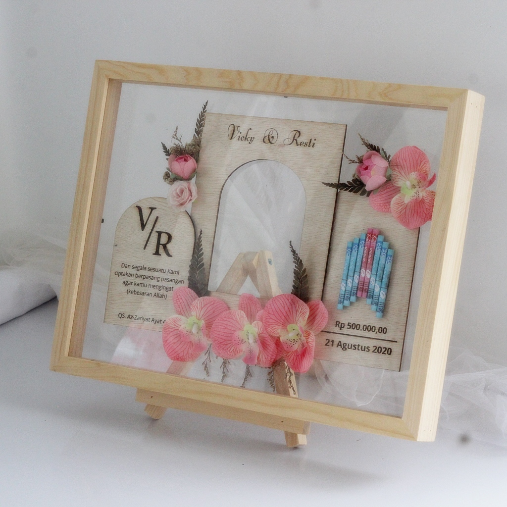 Mahar Transparant Model Rustik UK. Besar 40x30