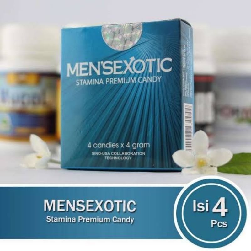 Permen Mensexotic Stamina Premium Candy kemasan 1 Box 4pcs resmi