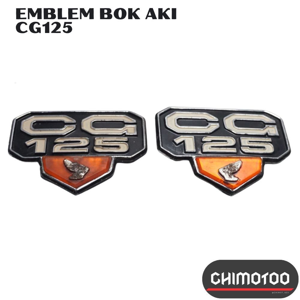 Emblem Bok Aki Honda Cg 125 Honda Cg 125 Cg125