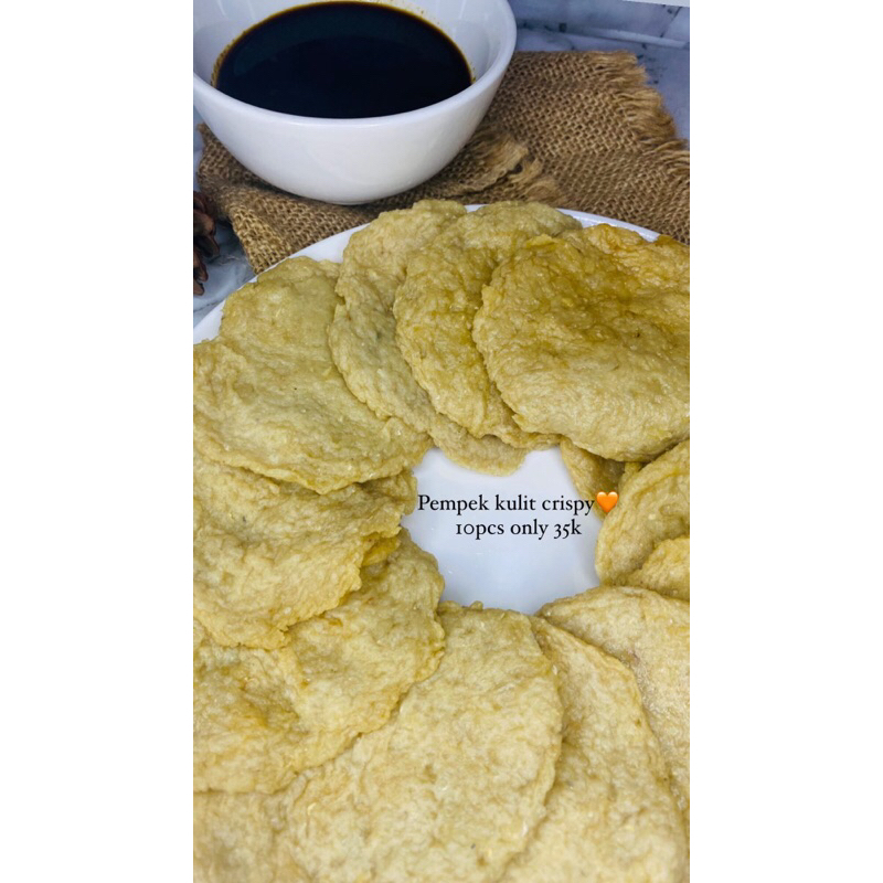 

pempek kulit crispy 10pcs free cuko