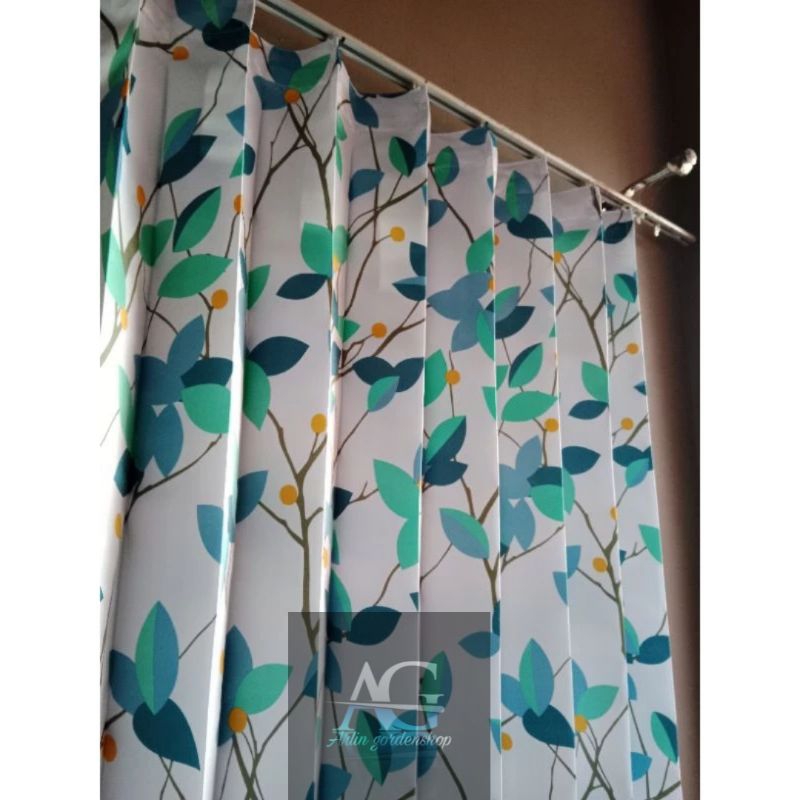 Gorden plisket satin bridal montero/Gorden jendela panjang 2 meter/Gorden pintu kamar free Kawat S/G