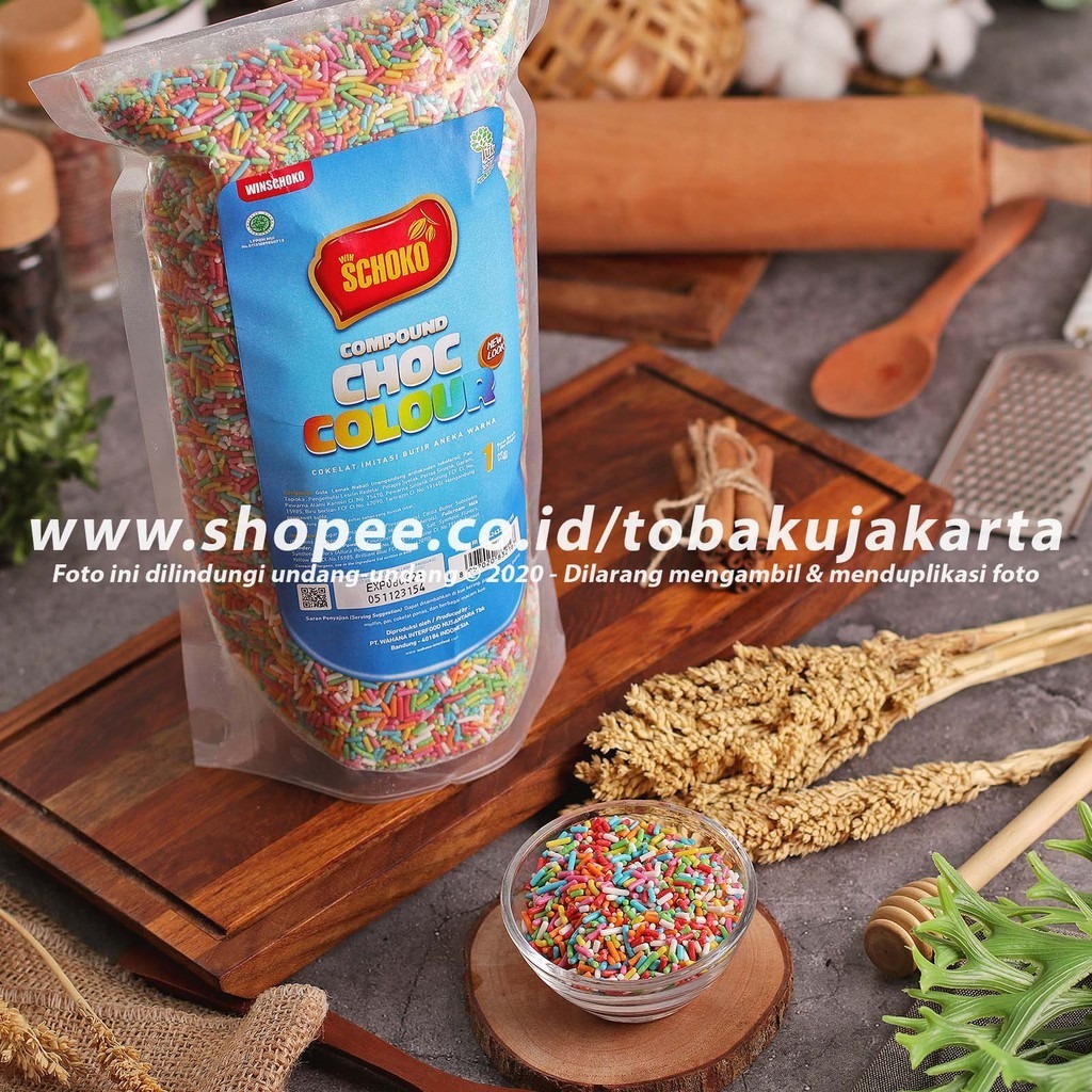 

Schoko Meises Warna Warni 1kg Rainbow Pelangi Mix Compound Choc Colour