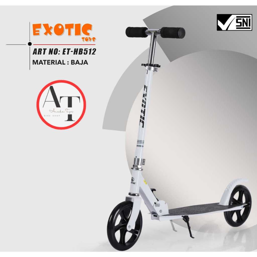 Skuter Anak-Remaja Exotic HB512 Skuter Baja Rem Injak
