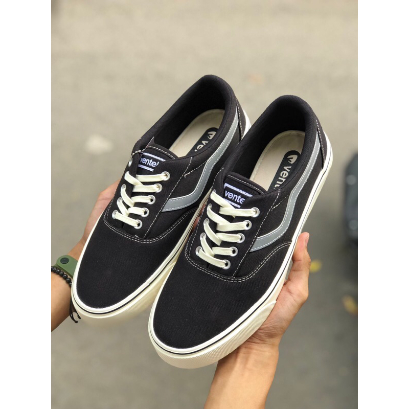Original 100% Sepatu Ventela Distro Black White - Ventela Original - Sneaker Ventela Pria Wanita