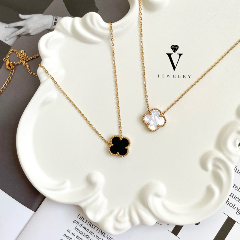 Voree Jewelry - Estelle Necklace | Kalung VCA Clover Stainless Anti Karat Adjustable