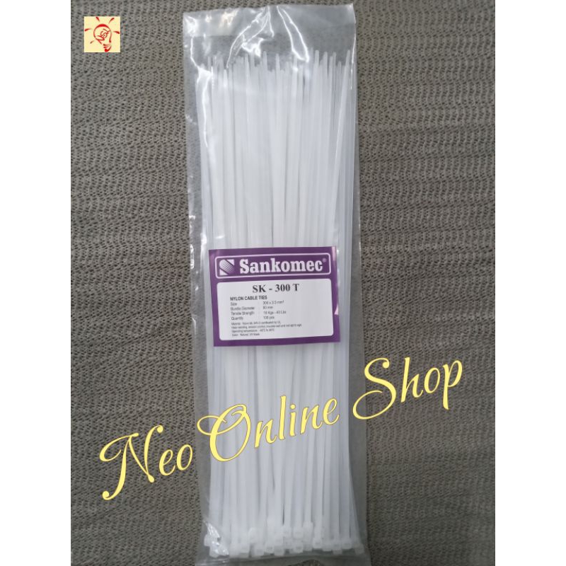 

Kabel Ties/Tis/Tali Ripet Sankomec SK - 300T 300mmX3.5mm 30Cm