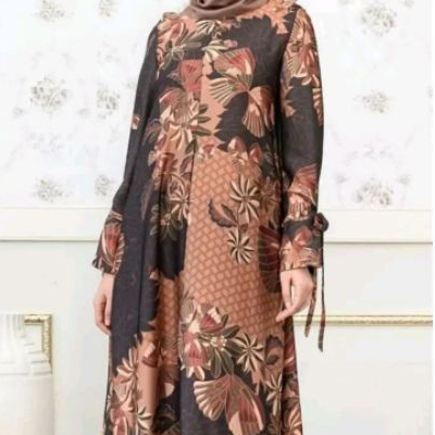 READY STOCK Alyssa Dress Burnt Cinnamon XS Cokelat Wearing Klamby Wearingklamby Sale