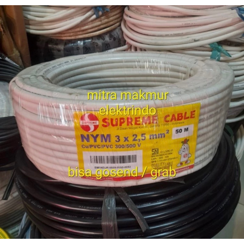 kabel supreme 3x2.5 nym 50m/ kabel nym 3x2.5 supreme 50m roll