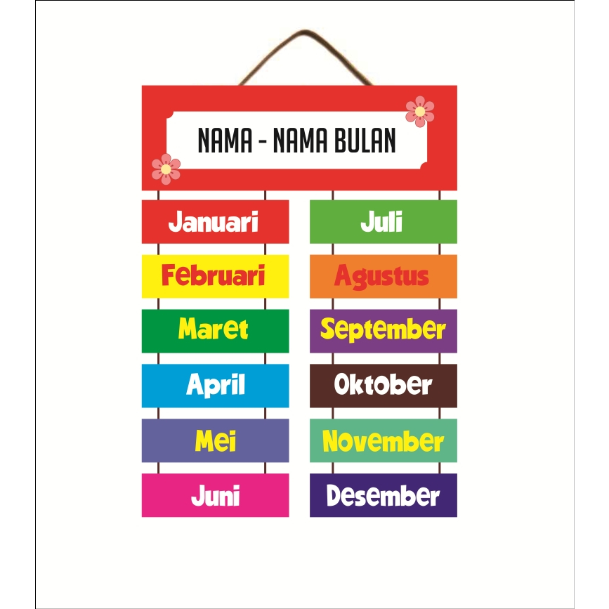 HIASAN DINDING NAMA NAMA BULAN