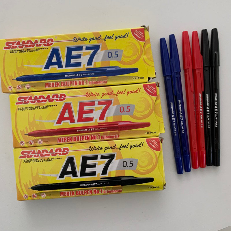 

Bolpen Standard AE7 | Pena Pen Pulpen Bolpoin Ecer