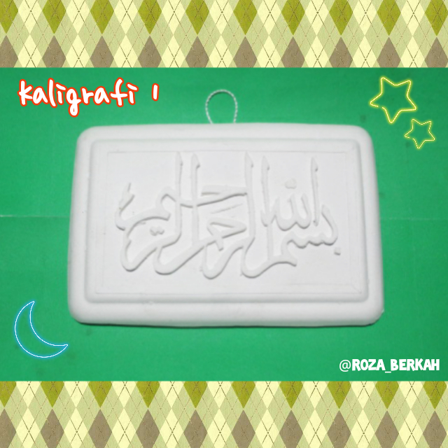 CETAKAN Patung Gypsum Kaligrafi Spesial Ramadhan/Lebaran