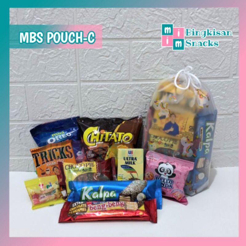 

MBS_BINGKISANSNACKS_POUCH BAG TANPA MINIMAL ORDER HAMPERS GIFT SOUVENIR ULANG TAHUN ANAK