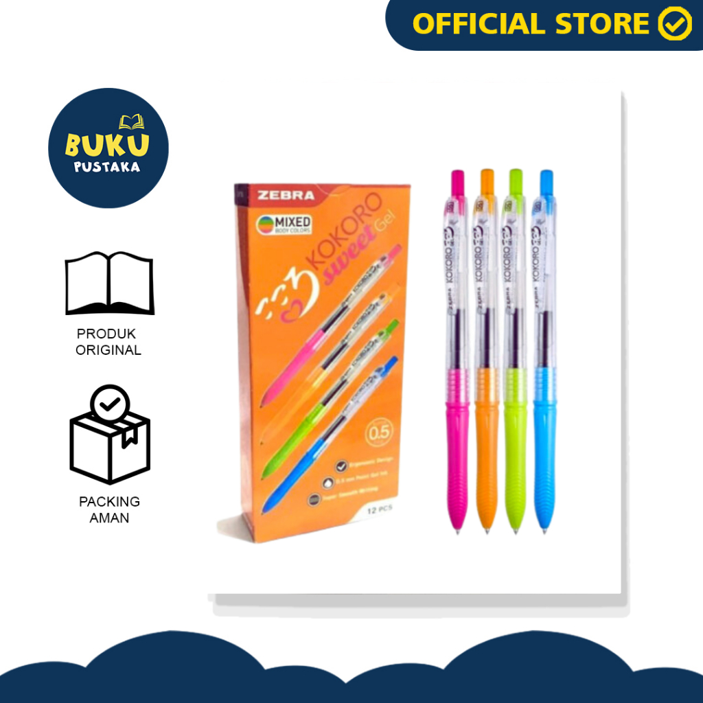 

BALLPOINT PULPEN GEL 0.5 ZEBRA KOKORO SWEET