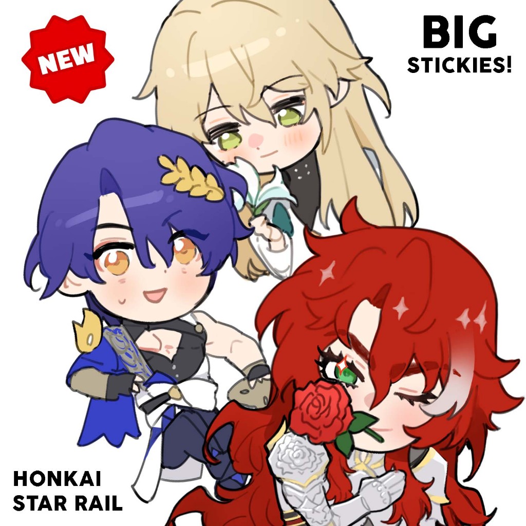 

HONKAI STAR RAIL BIG STICKERS Gepard Argenti Luocha DrRatio - YIIISHENG