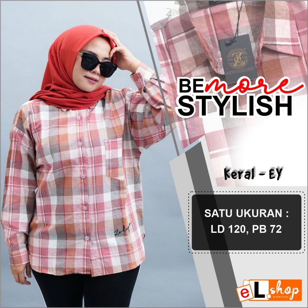 KEMEJA ZOLAQU ORI TERBARU ATASAN SEMI TUNIK ORIGINAL 100% PAKAIAN WANITA OUTFIT CLOTHING BAJU BLOUSE