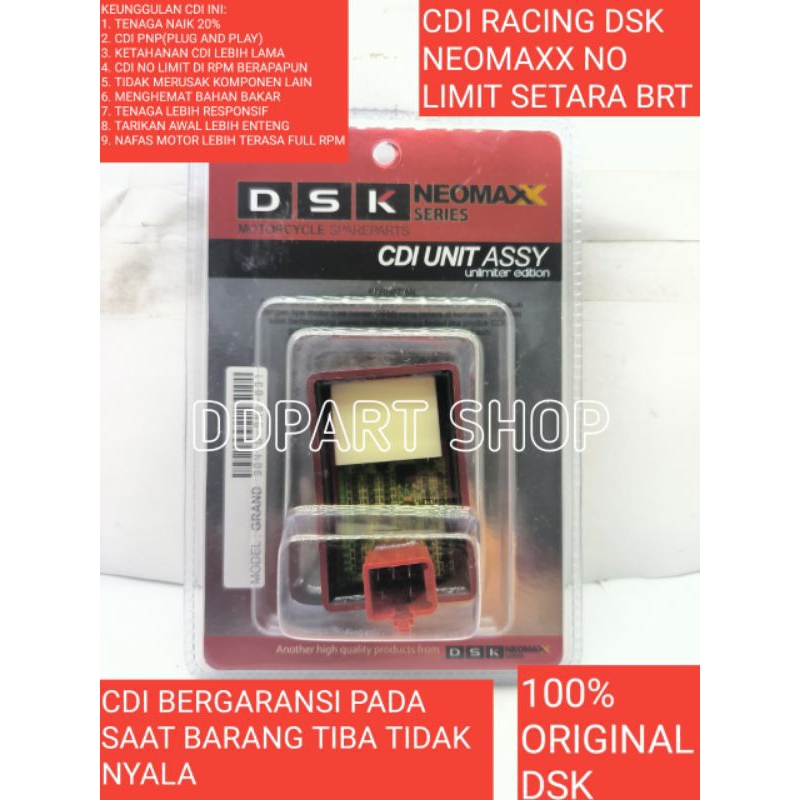 CDI DSK UNLIMER RACING HONDA Grand Supra X Lama Supra Fit New Revo Lama SETARA DENGAN BRT