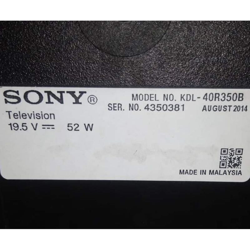 40r350  KDL-40R350B  40r350b  KDL-40R350C  40r350c  Tv sony