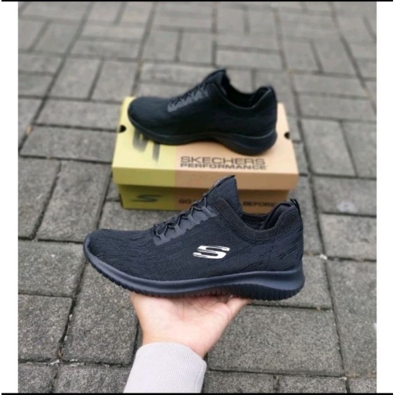SEPATU SKECHERS MUHZIN HARTNEL WOMAN/SKECHERS WOMAN MUHZIN HARTNEL/SEPATU WANITA WARNA HITAM
