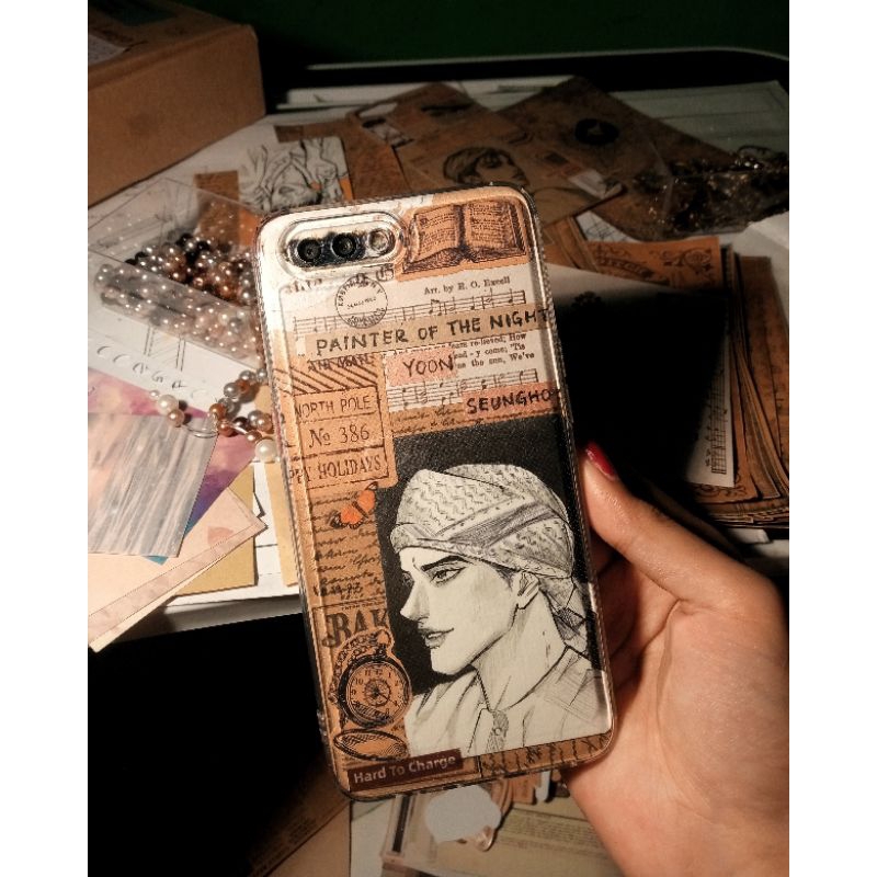 Custom Case Anime Manhwa Scrapbook Vintage