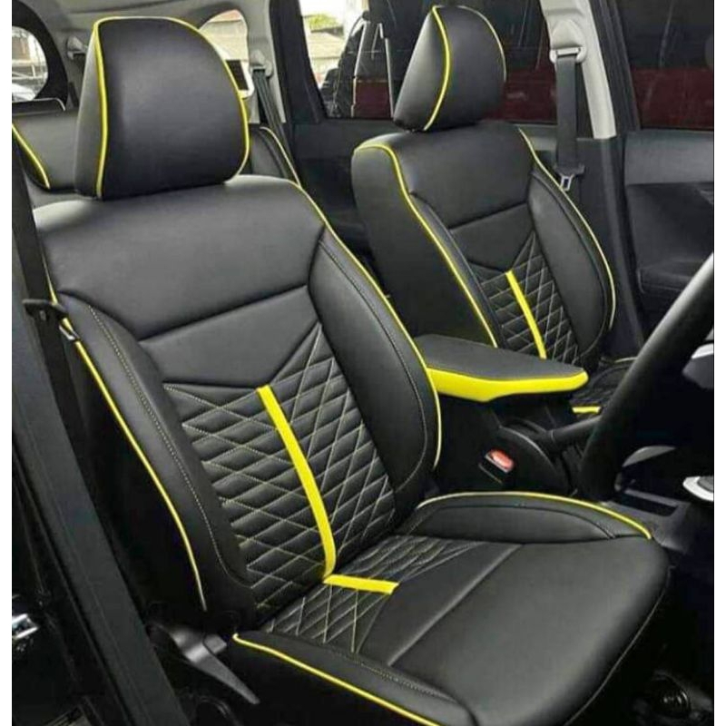 SARUNG JOK MOBIL AVANZA VELOS XENIA 2014_3023 FULL SEAT FREE COVER STIR BANTAL LEHER