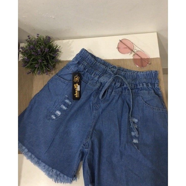 Pusat Diskon  PROMO HotPants Denim Jeans Wanita Murah Bawahan Lipat  Hot Pants Celana Pendek Wanita 